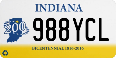 IN license plate 988YCL