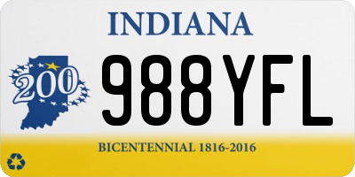 IN license plate 988YFL