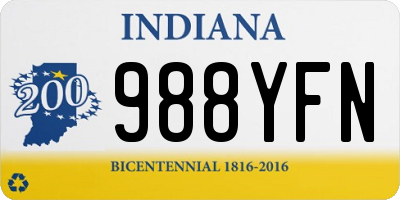 IN license plate 988YFN