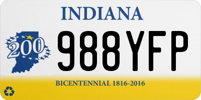 IN license plate 988YFP