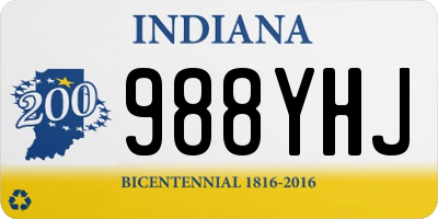 IN license plate 988YHJ