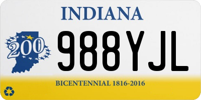 IN license plate 988YJL