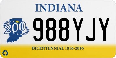 IN license plate 988YJY