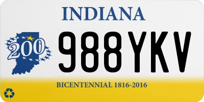 IN license plate 988YKV