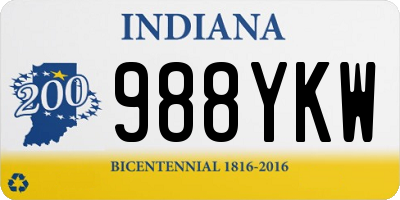 IN license plate 988YKW