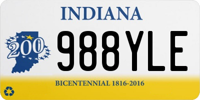 IN license plate 988YLE