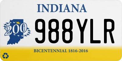 IN license plate 988YLR