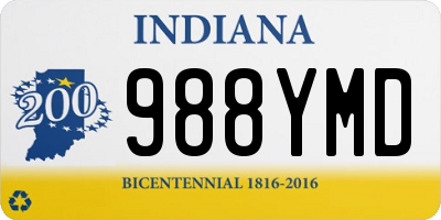 IN license plate 988YMD