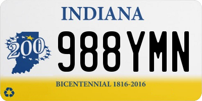 IN license plate 988YMN