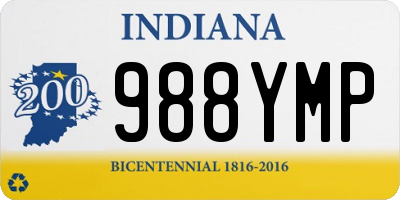 IN license plate 988YMP