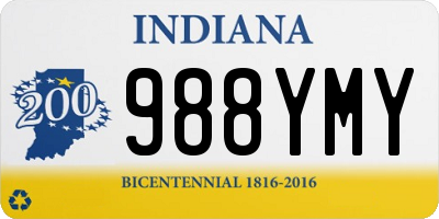 IN license plate 988YMY