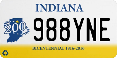 IN license plate 988YNE