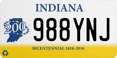 IN license plate 988YNJ