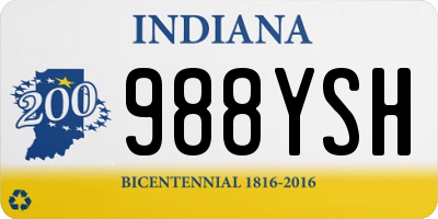 IN license plate 988YSH