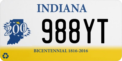 IN license plate 988YT