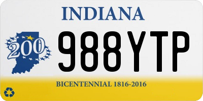 IN license plate 988YTP