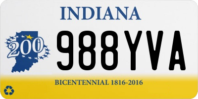 IN license plate 988YVA