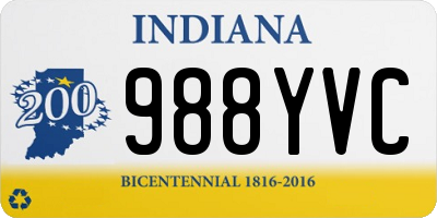 IN license plate 988YVC
