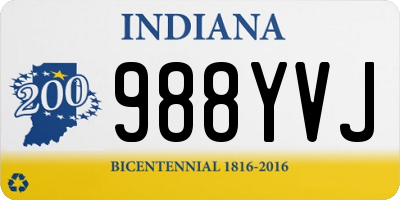 IN license plate 988YVJ