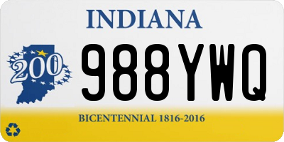 IN license plate 988YWQ