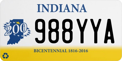 IN license plate 988YYA