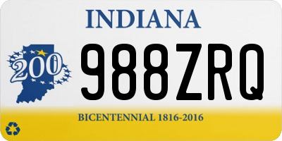 IN license plate 988ZRQ