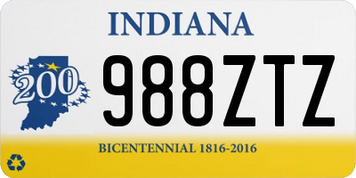 IN license plate 988ZTZ