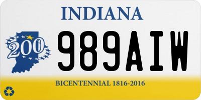 IN license plate 989AIW