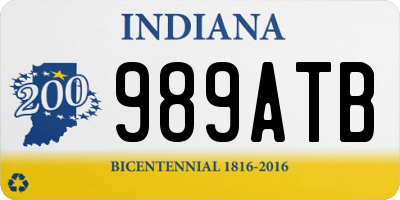 IN license plate 989ATB