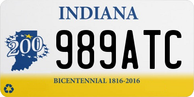 IN license plate 989ATC