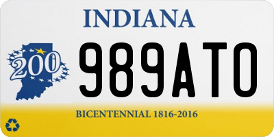 IN license plate 989ATO