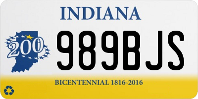 IN license plate 989BJS