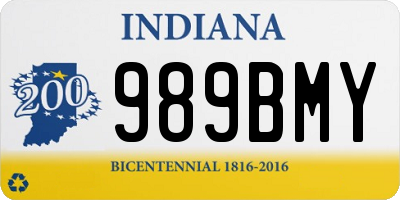 IN license plate 989BMY