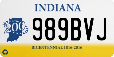 IN license plate 989BVJ