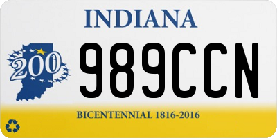 IN license plate 989CCN