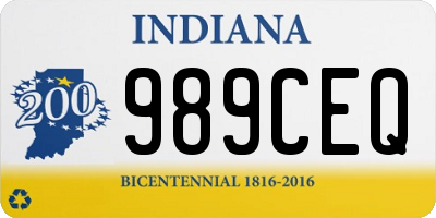 IN license plate 989CEQ