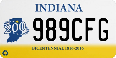 IN license plate 989CFG