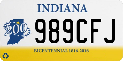 IN license plate 989CFJ