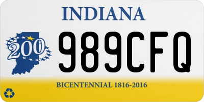 IN license plate 989CFQ