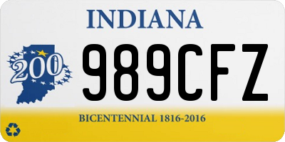 IN license plate 989CFZ