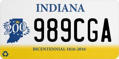 IN license plate 989CGA