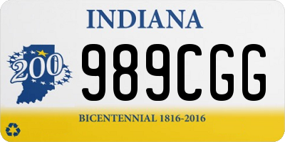 IN license plate 989CGG