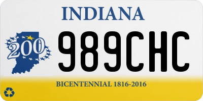 IN license plate 989CHC