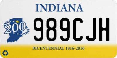 IN license plate 989CJH