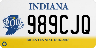 IN license plate 989CJQ