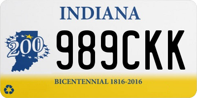 IN license plate 989CKK