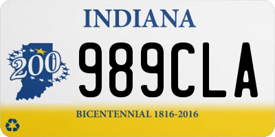 IN license plate 989CLA