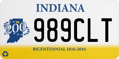 IN license plate 989CLT