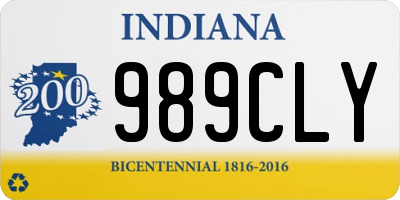 IN license plate 989CLY