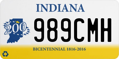 IN license plate 989CMH